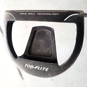 Top Flite True Roll Technology 5.0 Mallet Putter 35” RH Gold Club Flat Cat Grip